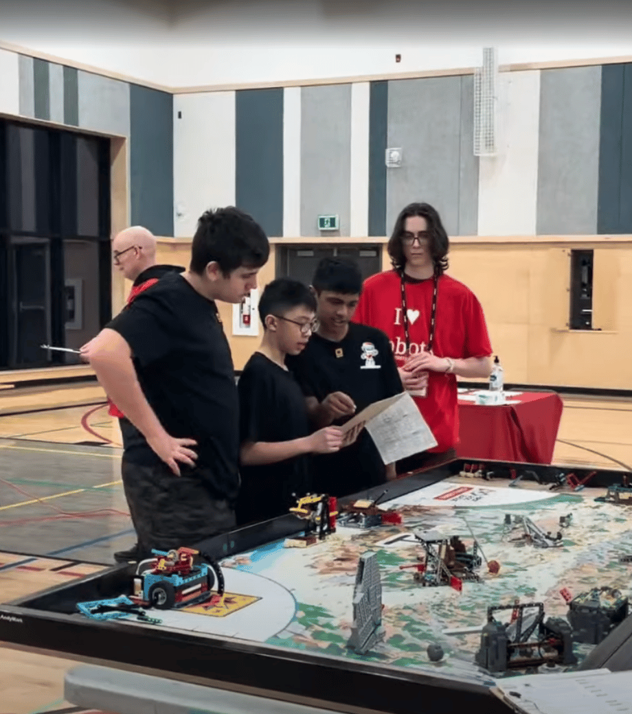 OARA students at a FIRST LEGO League robotics competition